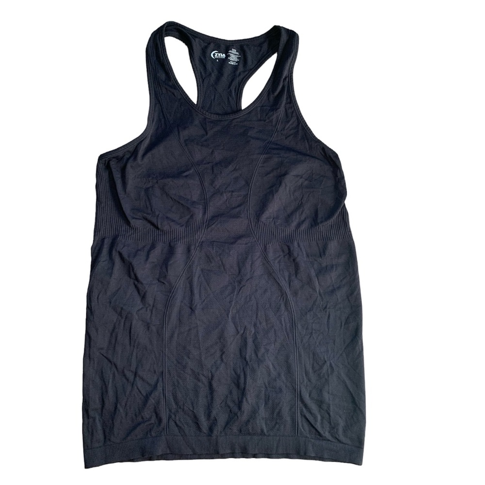 Zyia Active Black Racerback Tank Top L
